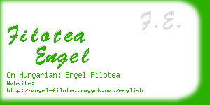 filotea engel business card